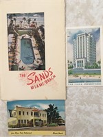 1940's Miami Florida Postcards and Brochure