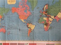 Hammonds World War II Map of the World
