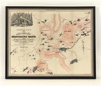 1873 Adirondack Survey Map -5 Pond Wilderness Area