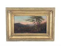 Adirondack Oil on Canvas Landscape