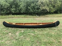 Old Town Wood Canvas Canoe