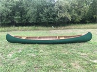 17' Wood Canvas Canoe