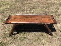 Rare Old Hickory Coffee Table w/ Removable Tray