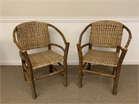 Pair of Old Hickory Arm Chairs