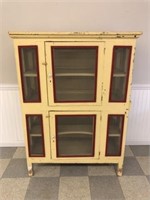 Country Painted Two Door Pie Safe
