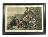 Currier & Ives Large Folio "Laying off"