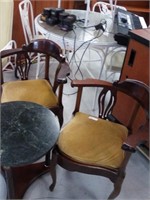Pair of corner chairs made in Jamaica