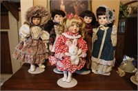 5 Porcelain Dolls