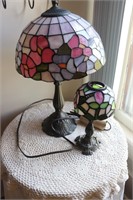 Tiffany Style Lamp, Candle Lamp, Small Table