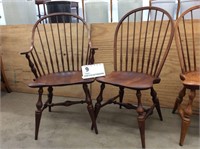 Windsor-style continuous armchair & side chair