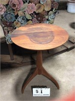 Small round candle table, top needs refinishing