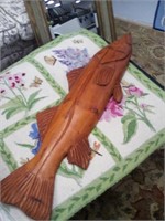 Large wooden fish