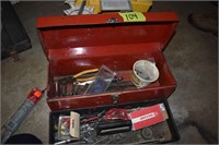 Red tool box & Contents