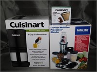 Cuisinart Coffee Maker & Processor/Blender NIB