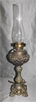 Antique Brass Oil Lamp