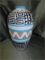 Native American Style Hand Painted Vase
