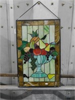 Antique Leaded Stained Glass Sun Catcher