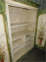 Beautifully Painted Large Armoire