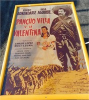 Framed  Movie Poster "Pancho Villa y la Valentina"