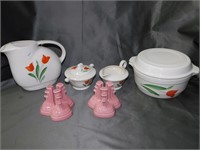 Semi Vitreous Knowles Set and Fiesta Ware Lot