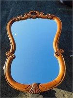 Beautiful Solid Wood Frame Entry Mirror