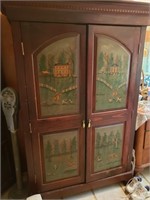 Very Nice large hardwood armoire