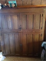 Large hardwood cabinet 7ft x 5ft
