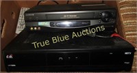 VHS Player & Dish TV Box