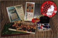 Assorted Board Games Poker Chipw & Cards