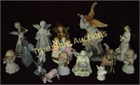 Various Angel Figureines (16 Pieces)