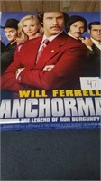 ANCHORMAN DOUBLE SIDED MOVIE POSTER AUTHENTIC