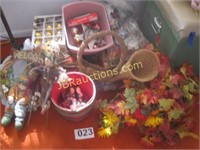 Christmas decorations and Autumn items