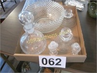 Decorative Glass - Glass Bowl-Salt & Pepper Shaker