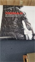 RAMBO DOUBLE SIDED MOVIE POSTER AUTHENTIC