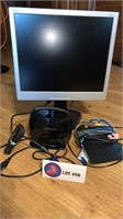 Nec computer screen on adjustable stand and 2