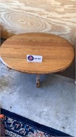 Oval oak coffee table