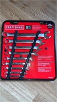 New craftsmans 9 piece SAE wrench set