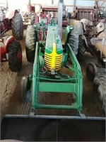 Oliver super 77 diesel tractor w/ loader