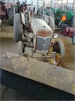 Ford 9N gas tractor w/ sweeper attachment