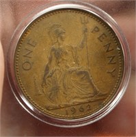 1962 Great Britian Large Cent