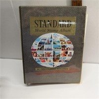 Standard World Stamp Album and Stamps