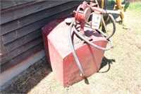 Red Pickup Fuel Tank w/ Hand Pump