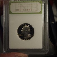 1981Washington Quarter Cameo Gem Proof