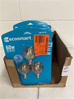 Box of ecosmart 60w LED dimmable bulb