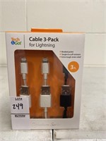 Tech&Go Signature Series cable 3-pack made for