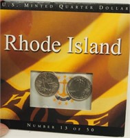 U S Minted Quarter Dollar/Rhode Island