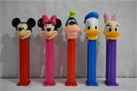 5 pcs Disney PEZ Candy Dispensers