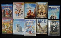 10 pcs Children's DVD Movies