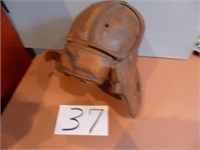 Vintage leather football helmet Spalding