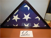 Framed US flag